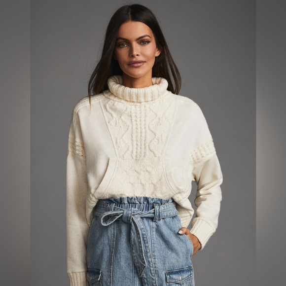 NWT Daily Practice by Anthropologie Cable-Knit Sweater - Picture 2 of 16